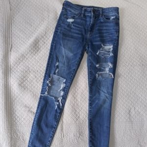 American Eagle Ripped High Rise Jeggings